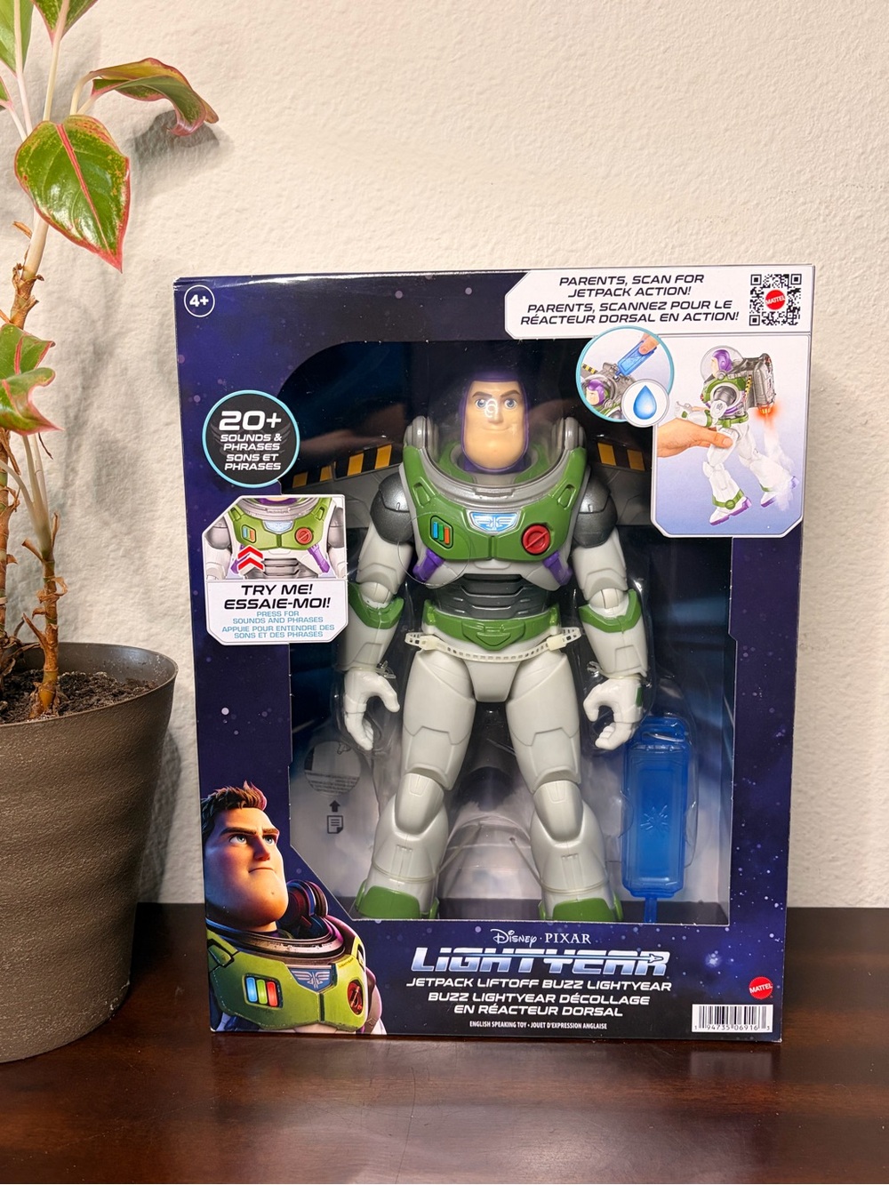 Mattel Lightyear Jetpack Liftoff Buzz Lightyear Figure Lights & Sounds